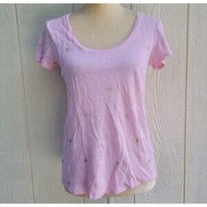 tommy Bahamas pink  palm print top sz xs
